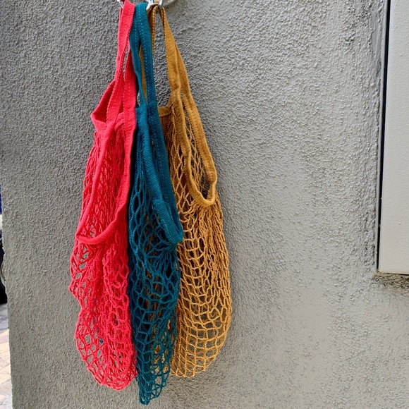 ✨TEAL GREEN FRENCH MARKET NET STRING BAG✨ - Picture 5 of 8